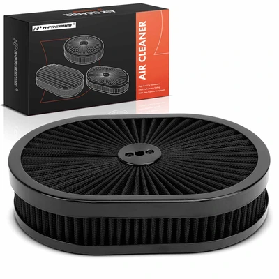 Oval Black Air Cleaner Kit
