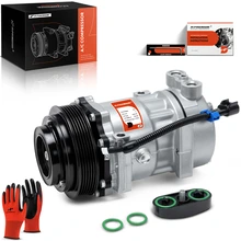 2006 2008 Peterbilt 387 AC Compressor with Clutch with 6-Groove Pulley A-Premium APACC628