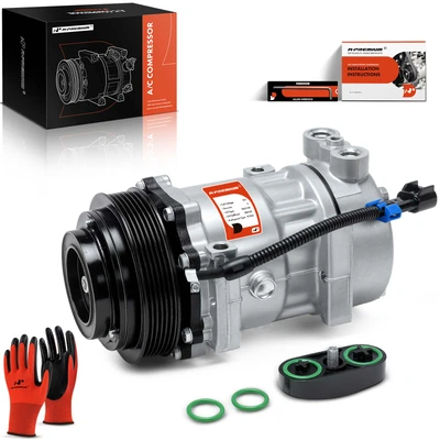 AC Compressor with Clutch & Pulley