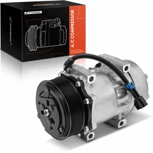 2013-2015 Peterbilt 320 AC Compressor with Clutch with 8-Groove Pulley A-Premium APACC500