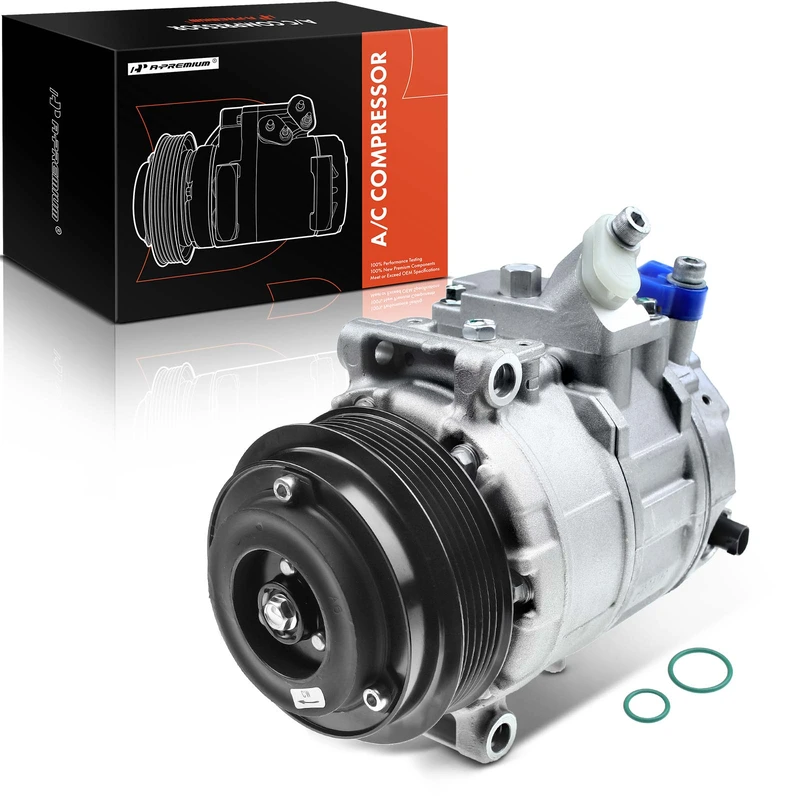 AC Compressor with Clutch & Pulley for Mercedes-Benz C250 SLK250 2012-2015 1.8L