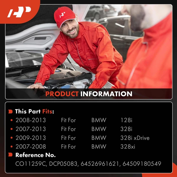 AC Compressor with Clutch with 6-Groove Pulley A-Premium APACC771
