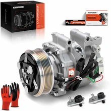 2012-2015 Honda Civic AC Compressor with Clutch with 6-Groove Pulley A-Premium APACC835