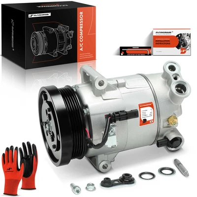 AC Compressor with 5-Groove Pulley