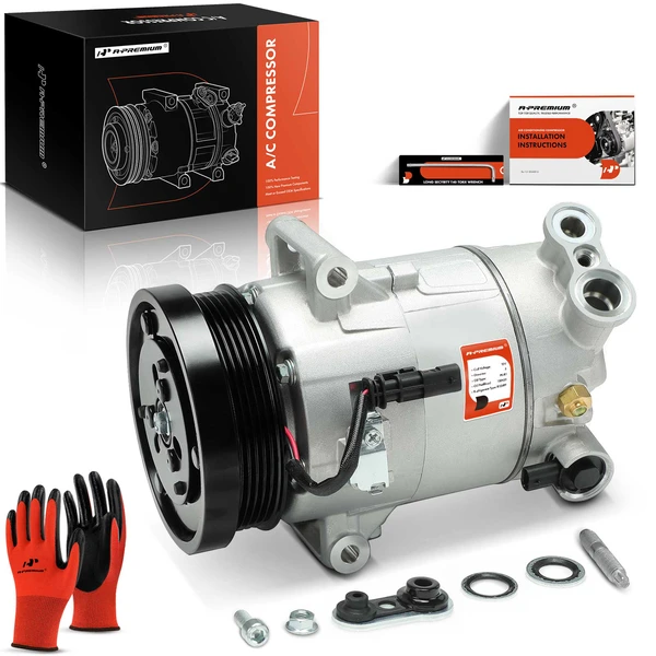 2018-2022 GMC Terrain AC Compressor with Clutch with 5-Groove Pulley A-Premium APACC002