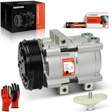 2002-2007 Ford F-250 Super Duty AC Compressor with Clutch with 6-Groove Pulley A-Premium APACC437