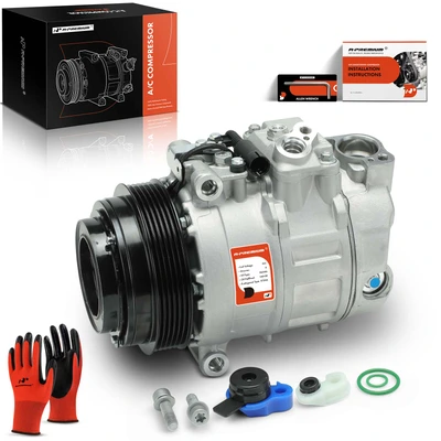 2002-2006 Freightliner Sprinter 3500 AC Compressor with Clutch with 6-Groove Pulley A-Premium APACC005