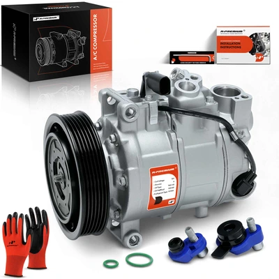 AC Compressor with Clutch & Pulley