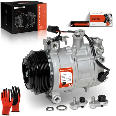 AC Compressor with Clutch & Pulley