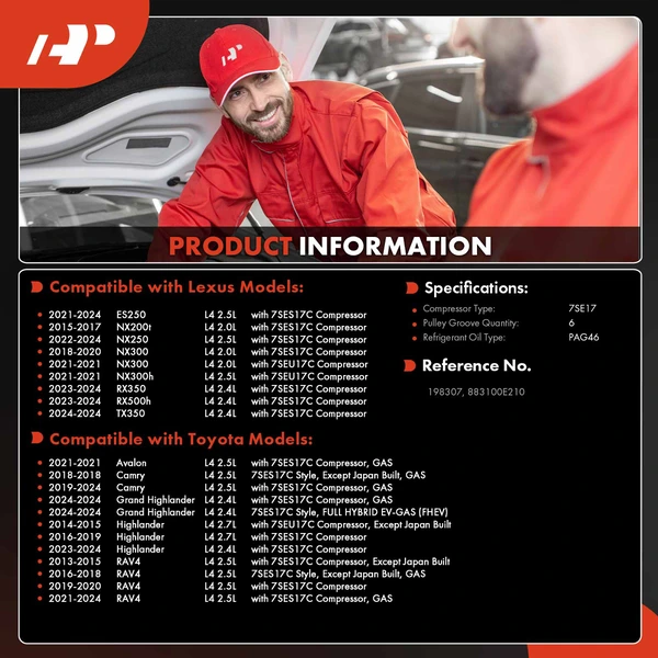 A/C Compressor with Clutch A-Premium APACC965