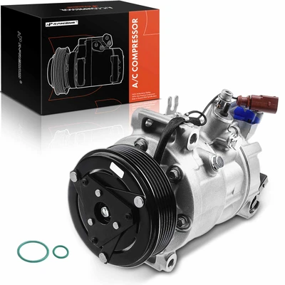 AC Compressor with 6-Groove Pulley & Clutch
