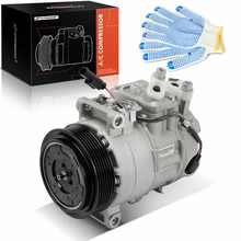 AC Compressor with 6-Groove Pulley