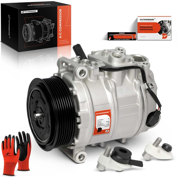 2007-2009 Dodge Sprinter 2500 AC Compressor with Clutch with 7-Groove Pulley A-Premium APACC783