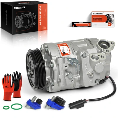 AC Compressor with Clutch & Pulley