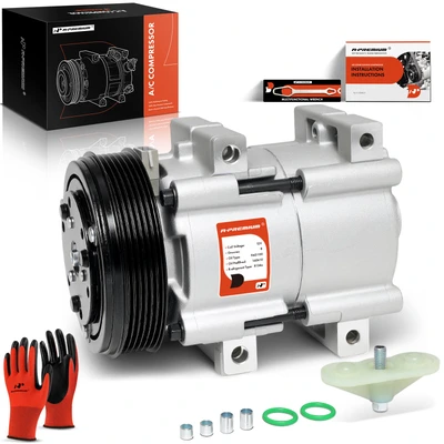 AC Compressor with Clutch & Pulley