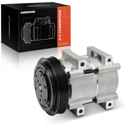 AC Compressor with Clutch & 6-Groove Pulley