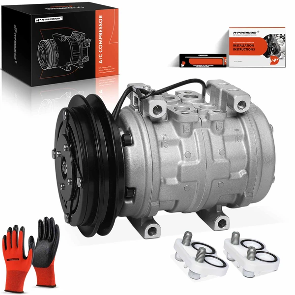 1985 Toyota Cressida AC Compressor with Clutch with 1-Groove Pulley A-Premium APACC897