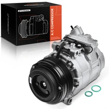 AC Compressor, With Clutch, With 5-Groove Pulley, 5.25 in. Pulley Diameter