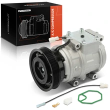 AC Compressor, With Clutch, With 6-Groove Pulley, 4.92 in. Pulley Diameter