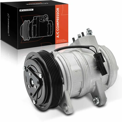 AC Compressor with 6-Groove Pulley & Clutch