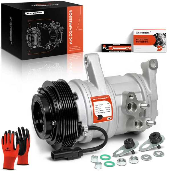 2007 Chrysler Aspen AC Compressor with Clutch with 6-Groove Pulley A-Premium APACC565