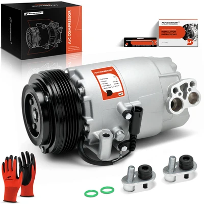 AC Compressor with Clutch & 5-Groove Pulley