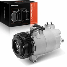 AC Compressor, With Clutch, With 5-Groove Pulley, 4.31 in. Pulley Diameter