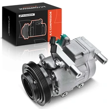 AC Compressor, With Clutch, With 4-Groove Pulley, 4.92 in. Pulley Diameter