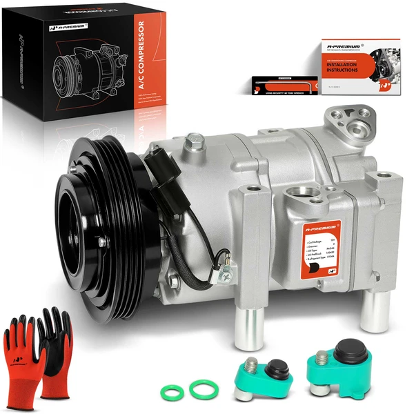 2006-2010 2012 Dodge Attitude AC Compressor with Clutch with 4-Groove Pulley A-Premium APACC440