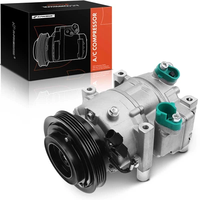 AC Compressor with Clutch & 4-Groove Pulley