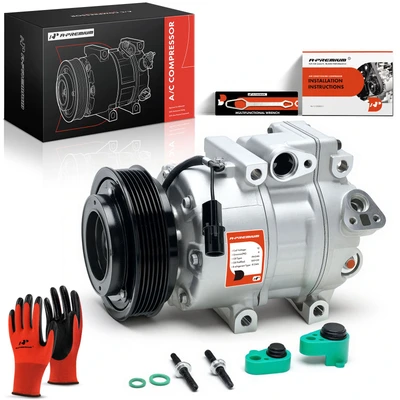 AC Compressor with Clutch & Pulley