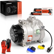 2009-2015 Jaguar XF AC Compressor with Clutch with 6-Groove Pulley A-Premium APACC774