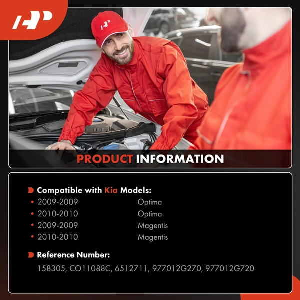 AC Compressor with Clutch with 6-Groove Pulley A-Premium APACC642