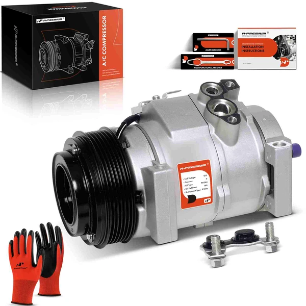 2003-2007 GMC Savana 1500 AC Compressor with Clutch with 6-Groove Pulley A-Premium APACC827