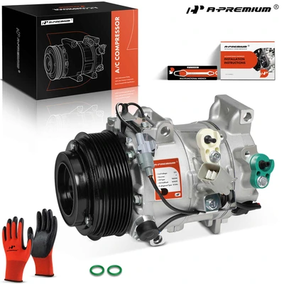 AC Compressor with 7-Groove Pulley