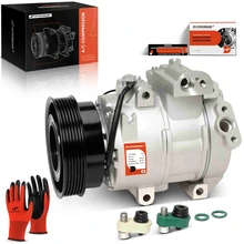 2007-2012 Kia Rondo AC Compressor with Clutch with 6-Groove Pulley A-Premium APACC441