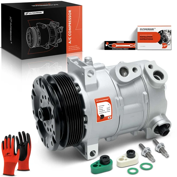 2009-2020 Dodge Journey AC Compressor with Clutch with 6-Groove Pulley A-Premium APACC443