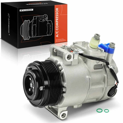 AC Compressor with 7-Groove Pulley