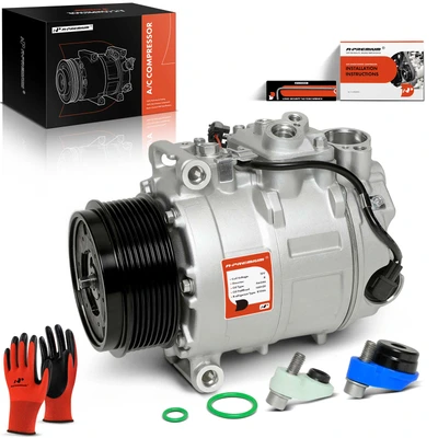 AC Compressor with Clutch & Pulley