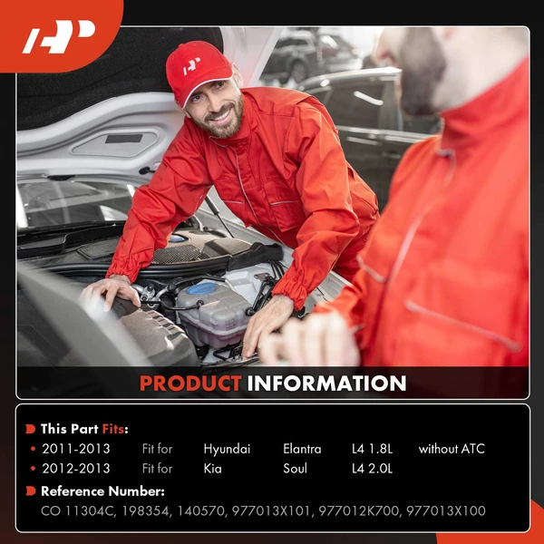 AC Compressor with Clutch with 6-Groove Pulley A-Premium APACC445