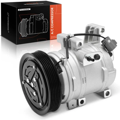 AC Compressor with Clutch & 6-Groove Pulley