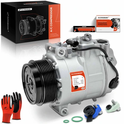 AC Compressor with 7-Groove Clutch