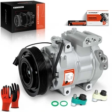 2012-2017 Hyundai Veloster AC Compressor with Clutch with 6-Groove Pulley A-Premium APACC449