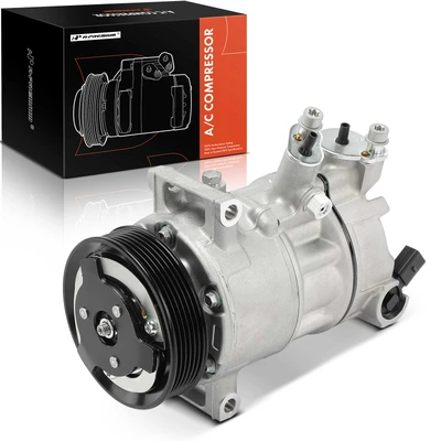 AC Compressor with 6-Groove Pulley & Clutch