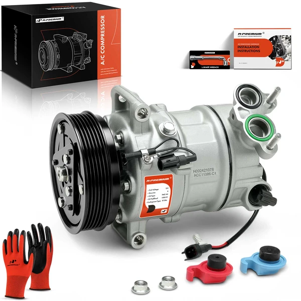 2019-2022 Volvo XC40 AC Compressor with Clutch with 6-Groove Pulley A-Premium APACC812