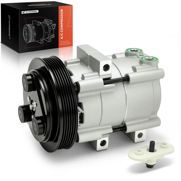 AC Compressor with Clutch with 6-Groove Pulley A-Premium APACC838
