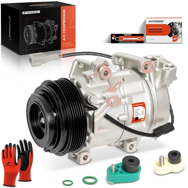 2013-2020 Nissan Rogue AC Compressor with Clutch with 6-Groove Pulley A-Premium APACC750