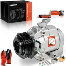 2017-2020 Ford F-250 Super Duty AC Compressor with Clutch with 6-Groove Pulley A-Premium APACC435