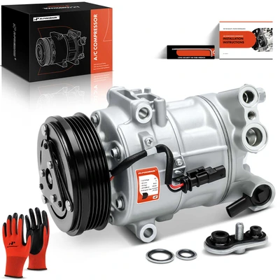 AC Compressor with Clutch & Pulley