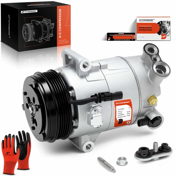 2018-2020 GMC Terrain AC Compressor with Clutch with 5-Groove Pulley A-Premium APACC525